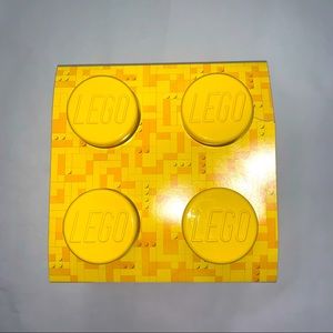 Lego storage box yellow